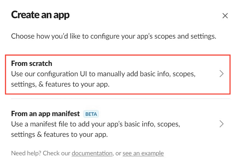 Slack App Feature