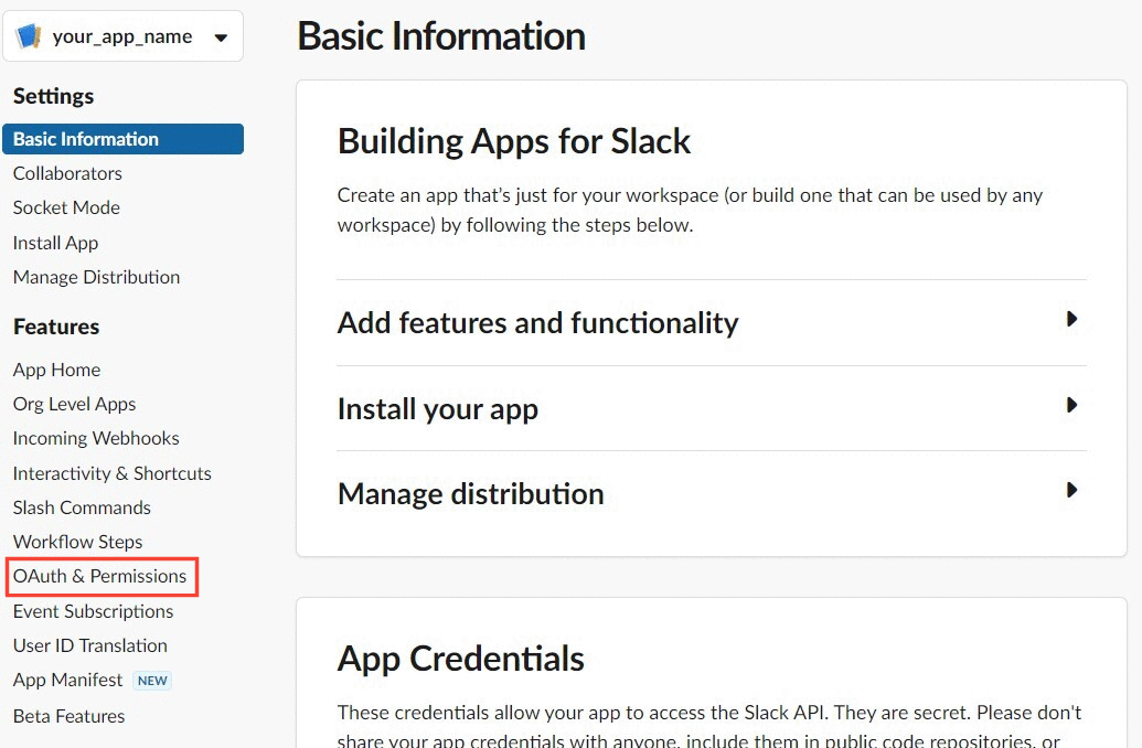 Slack OAuth